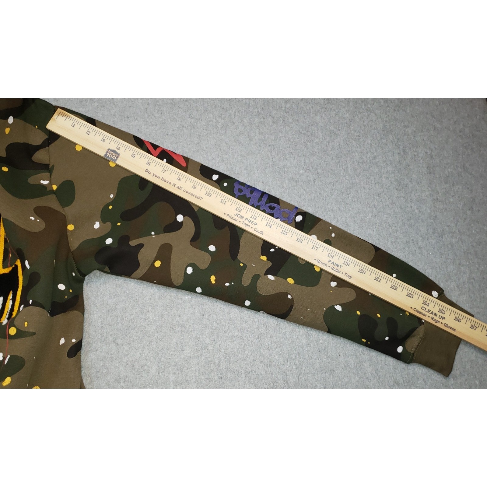 Fwrd Denim Co. Camo Awol Sweatpants & Hoodie Mens Xl Splatter Grunge Street Wear — image 7 of 8